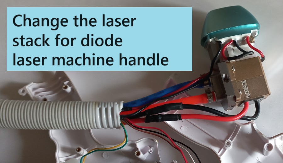 How to change the laser stack for diode laser machine handle