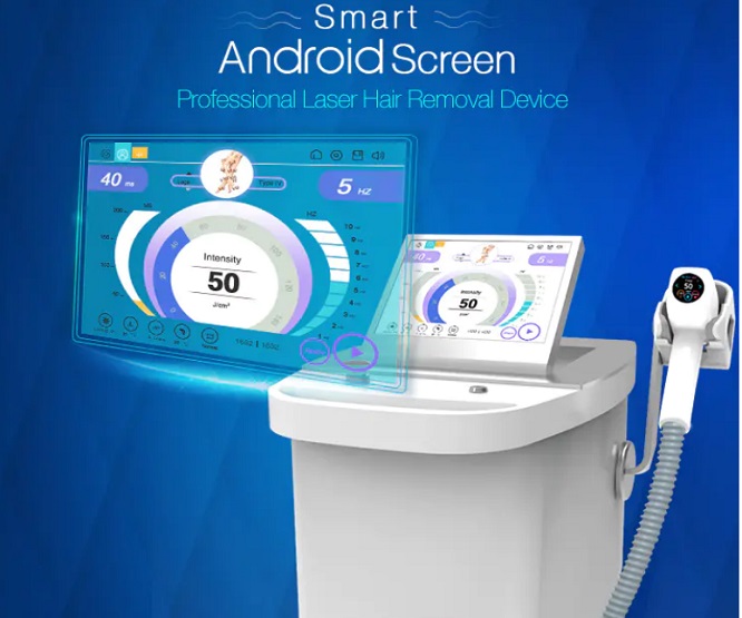Smart Android System 3 Wavelength Diode Laser Hair Removal Machine. Spare parts diode laser hair removal