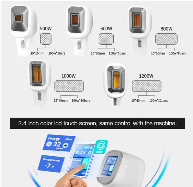 Smart Android System 3 Wavelength Diode Laser Hair Removal Machine. Spare parts diode laser hair removal
