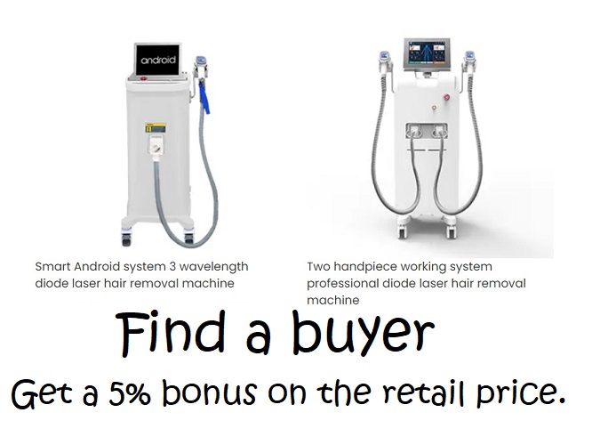 Affiliate cooperation program for the sale of diode lasers for hair removal. When the client pays for the goods - you receive 5% of the cost of the goods.