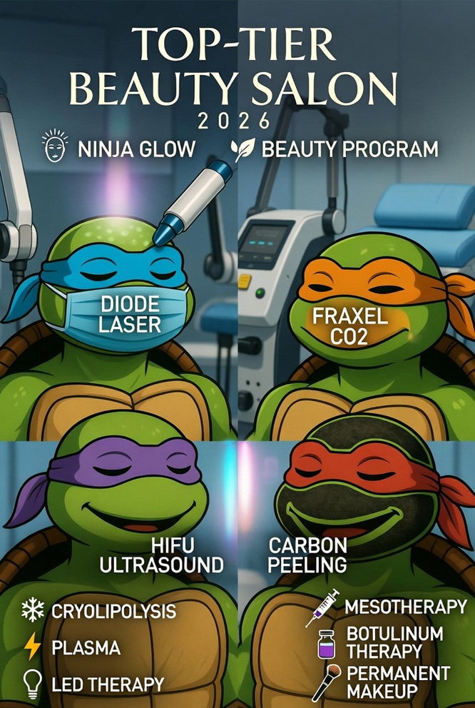 What could modern cosmetology offer the Teenage Mutant Ninja Turtles in 2026?The Teenage Mutant Ninja Turtles — Leonardo, Michelangelo, Donatello, and Raphael — have finally decided to emerge from the sewers and book appointments at a top-tier beauty salon in 2026.