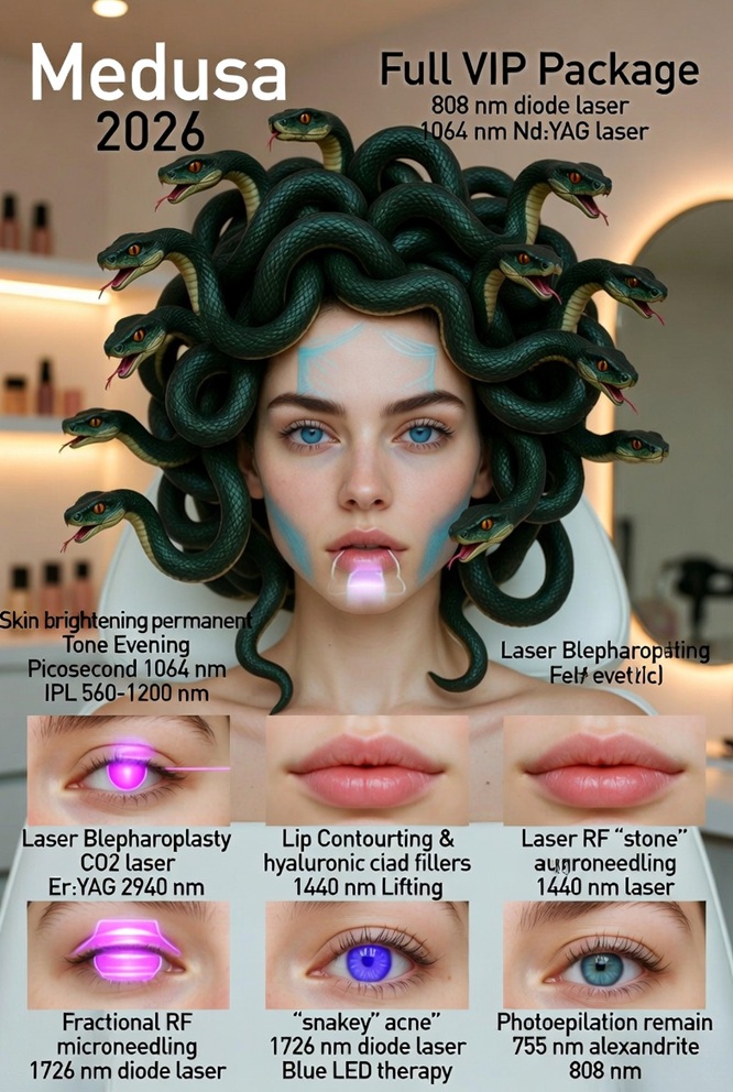What can modern cosmetology do for Medusa the Gorgon? (Theoretically, of course — but using the most cutting-edge procedures of 2026)