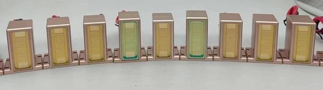 Smooth diodes module in a laser handle
