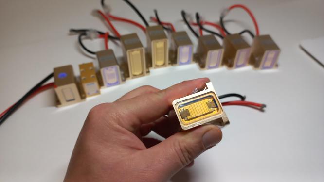 Radiation module in a diode laser Radiation module in a diode laser