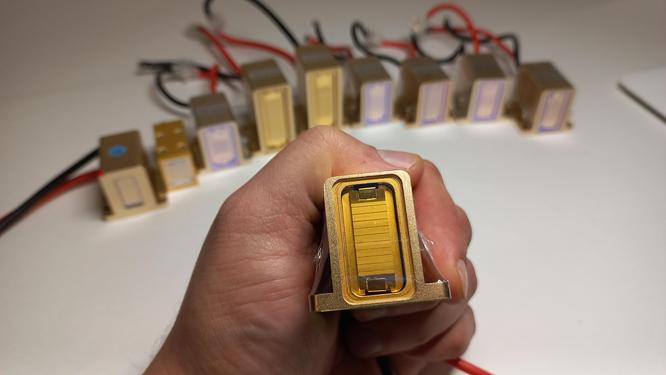 The radiator of the diode laser The radiator of the diode laser