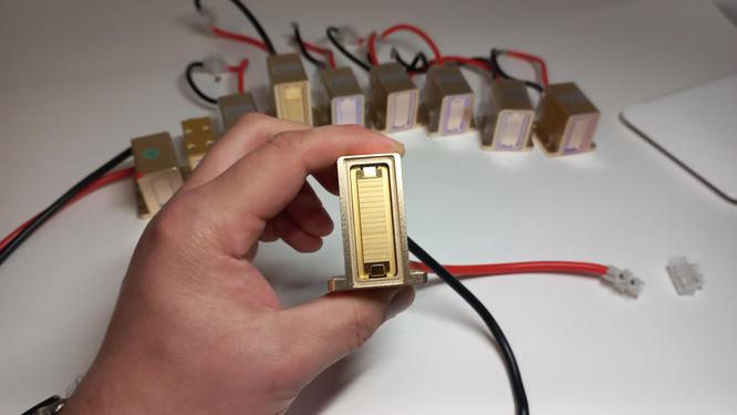 The working part of the diode laser The working part of the diode laser
