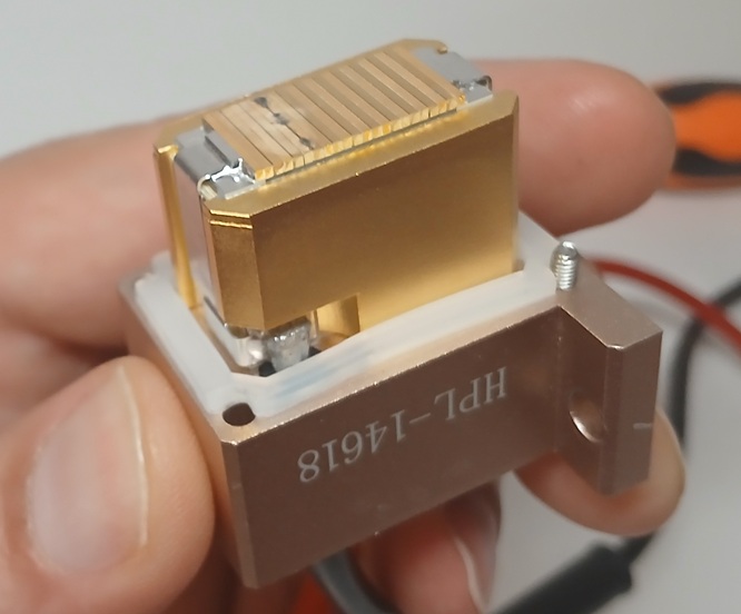 Evaluating a non-operational 500W laser bar stack by HPL